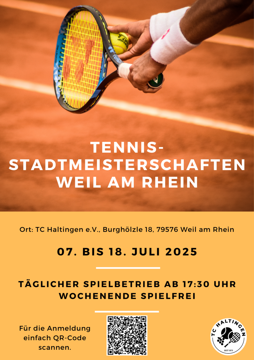 Weiler Tennis-Stadtmeisterschaften 2025 beginnen heute!